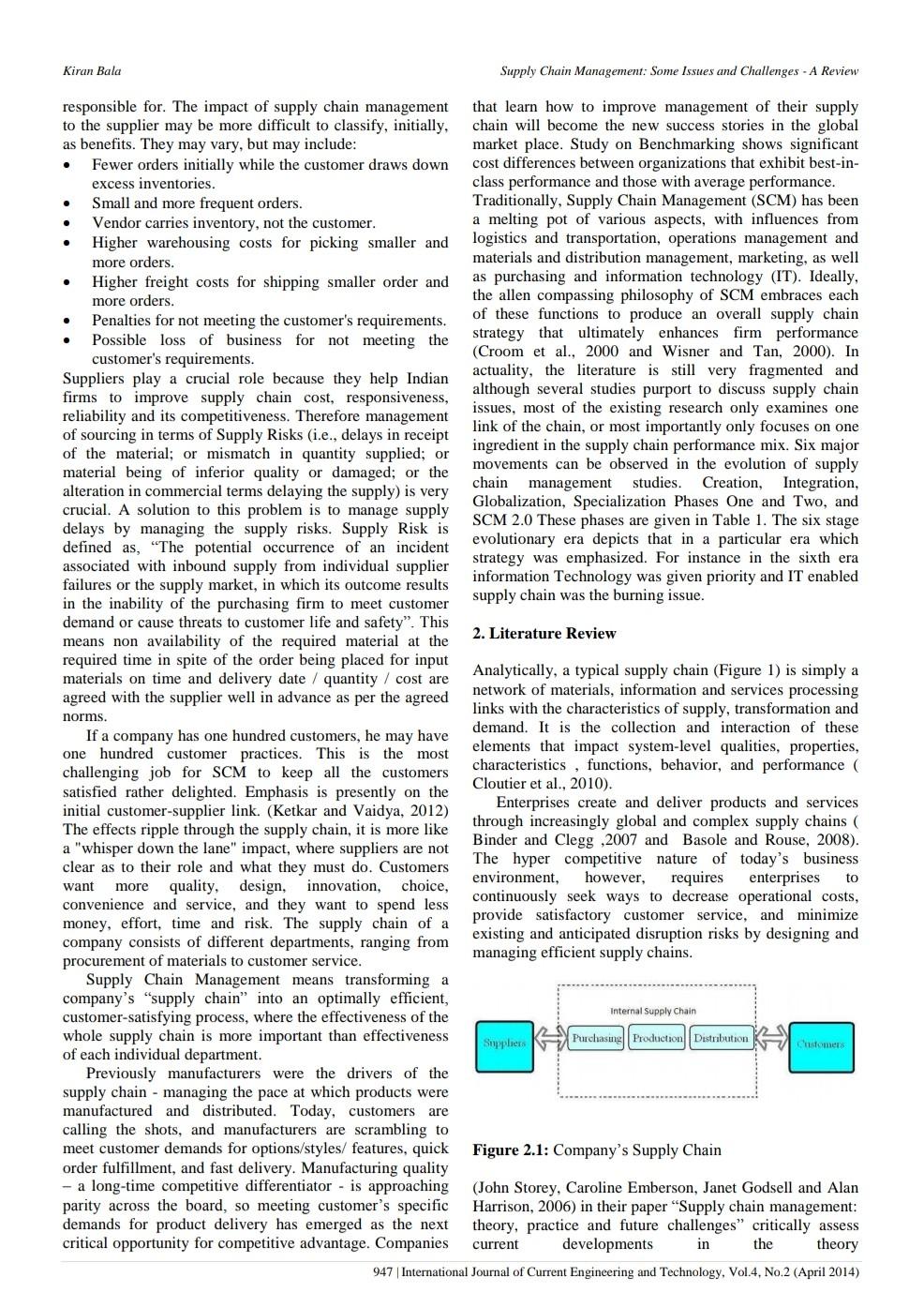 500-800 words to include. a. Focal points discussed regarding SCM. b. Important