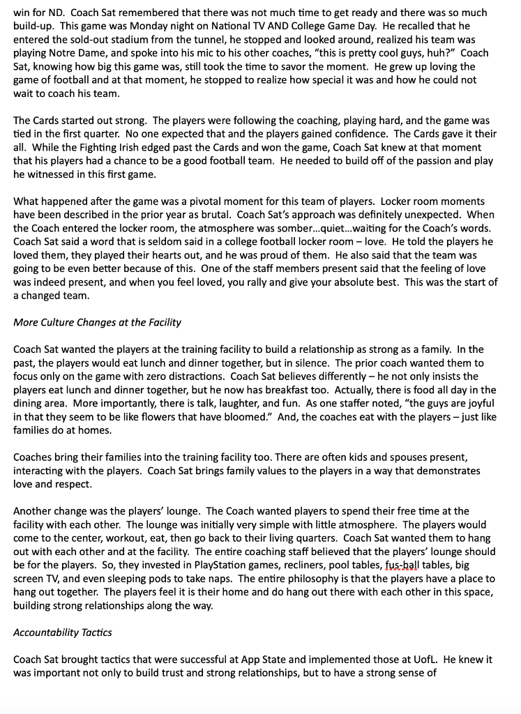 the Hackman model? Specifically, address each of the following: -Enabling Structure -