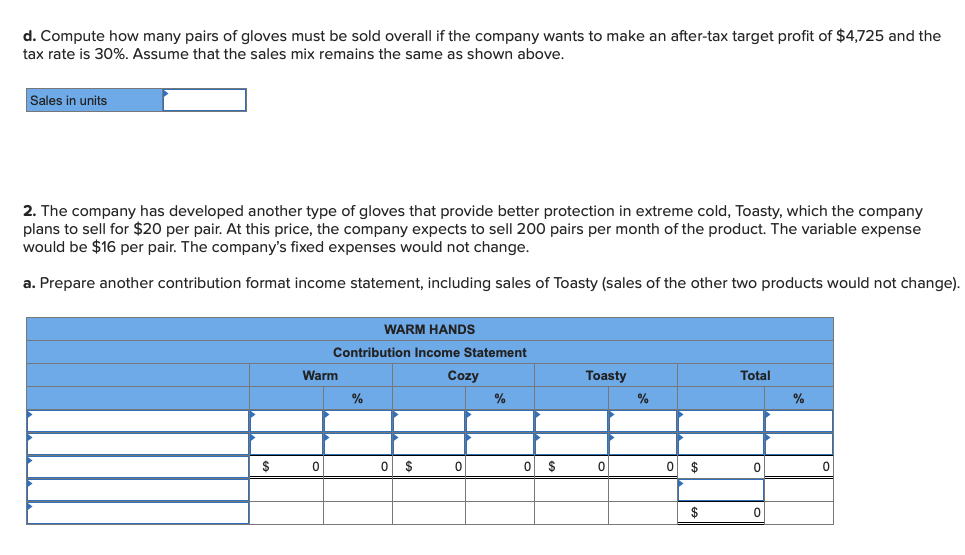 require a detailed question like this on your midterm. Warm Hands, a