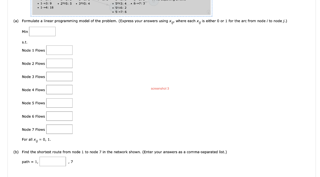 Formulate a linear programming model of the problem. (Express your answers using