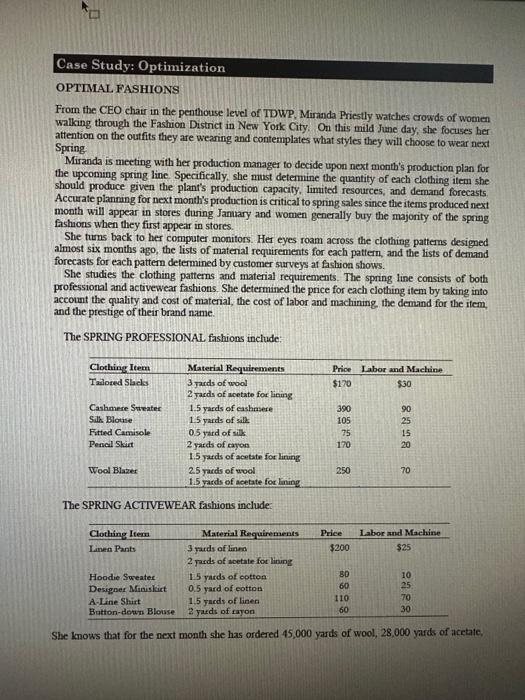 (Optimization - Part 1) and Module 3 (Optimization - Part 2). This