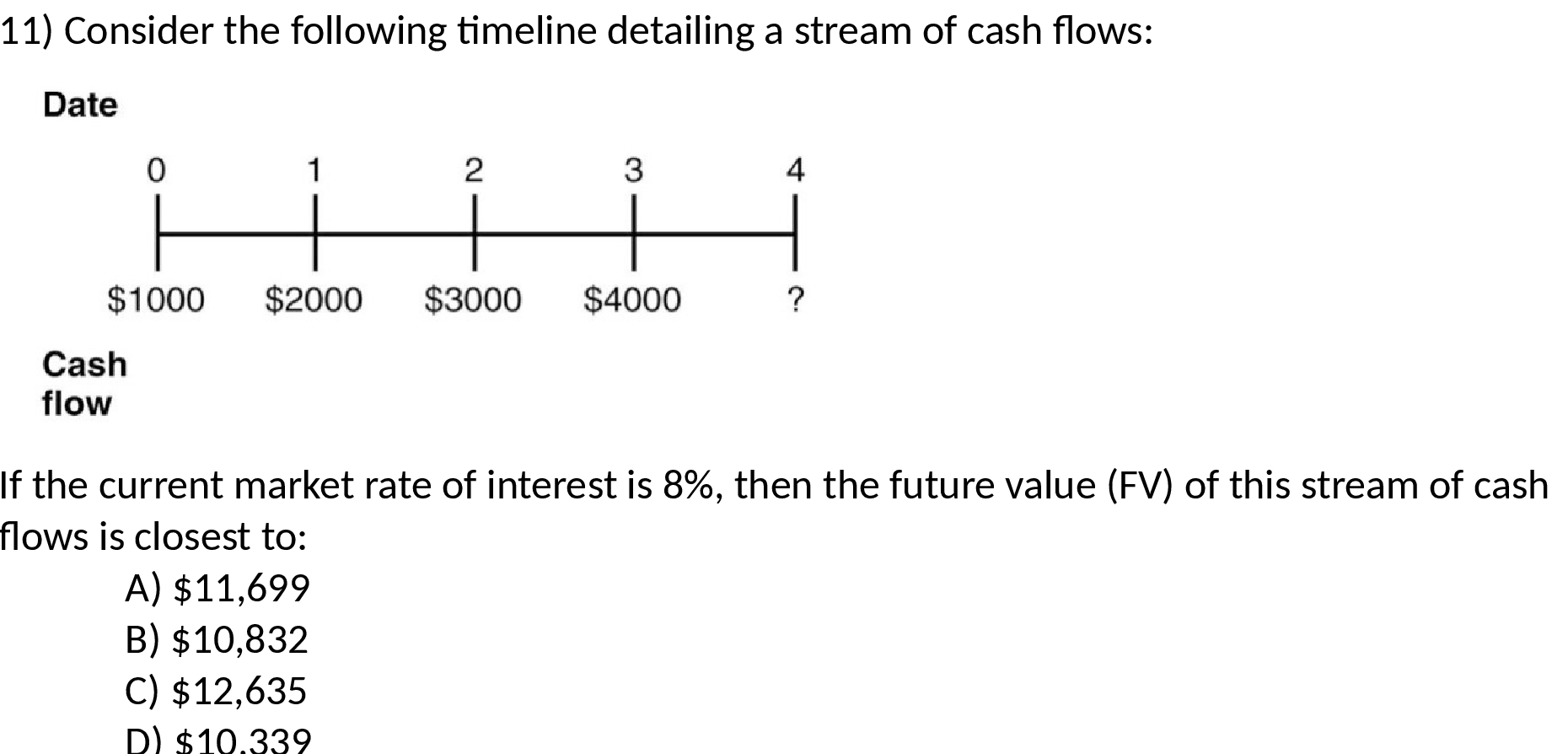 1 1 ) consider the following timeline detailing a stream of