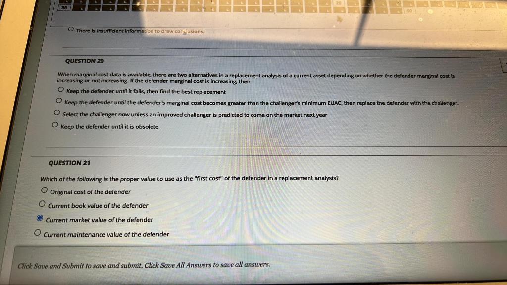  When marginal cost data is available, there are two alternatives in