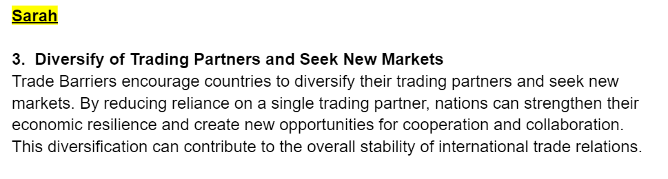 Hi I have a debate presentation based on this topic : Trade