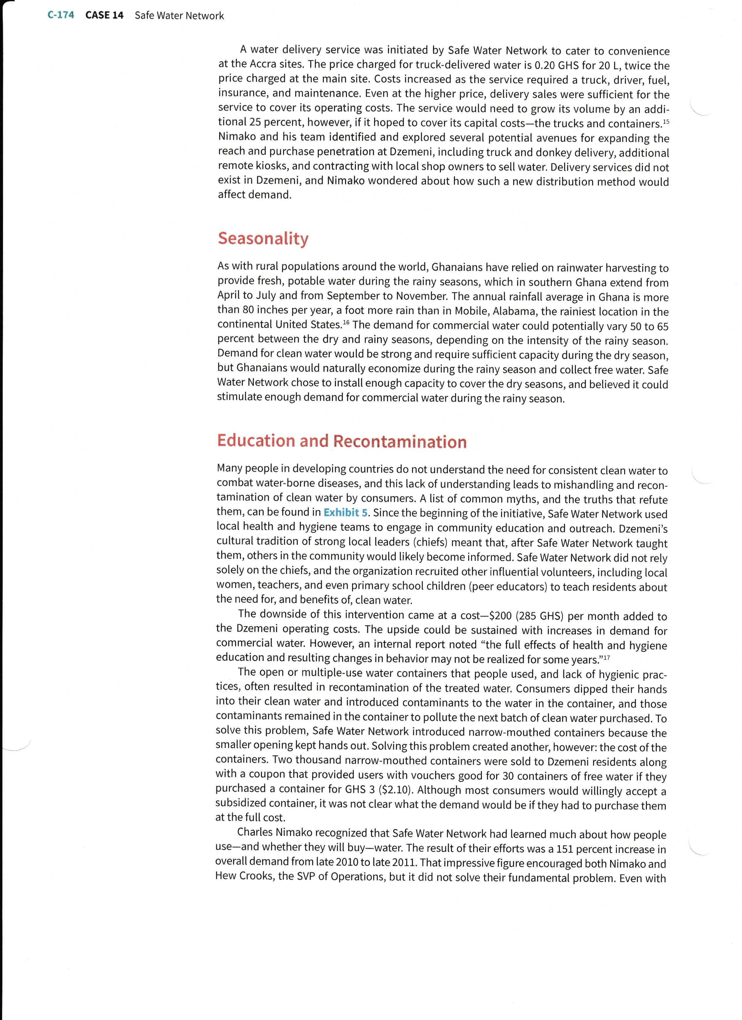 Water Network leaders in New York, had worked for almost two years