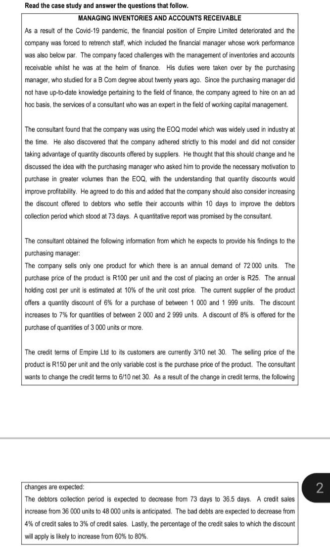 what purchase quantity would consultant recommend to the purchasing manager if