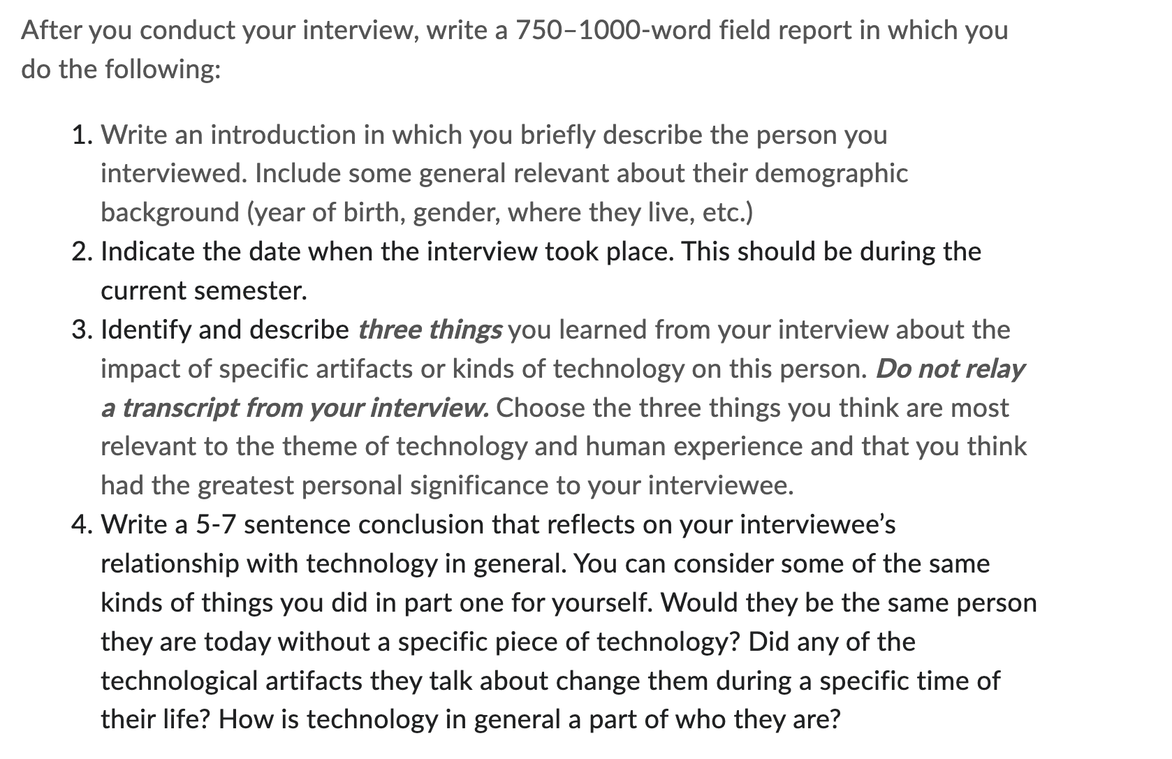 In this stage, you will select a person from a different generation