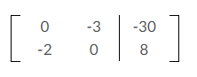 Q6. Given the system represented by the augmented matrix, solve for the