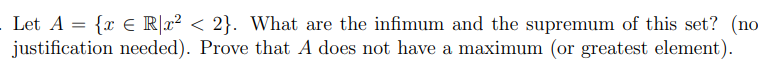 Let A = {x ( R x2