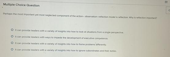  Multiple Choice Question Pethaps the most important yet most neglected component