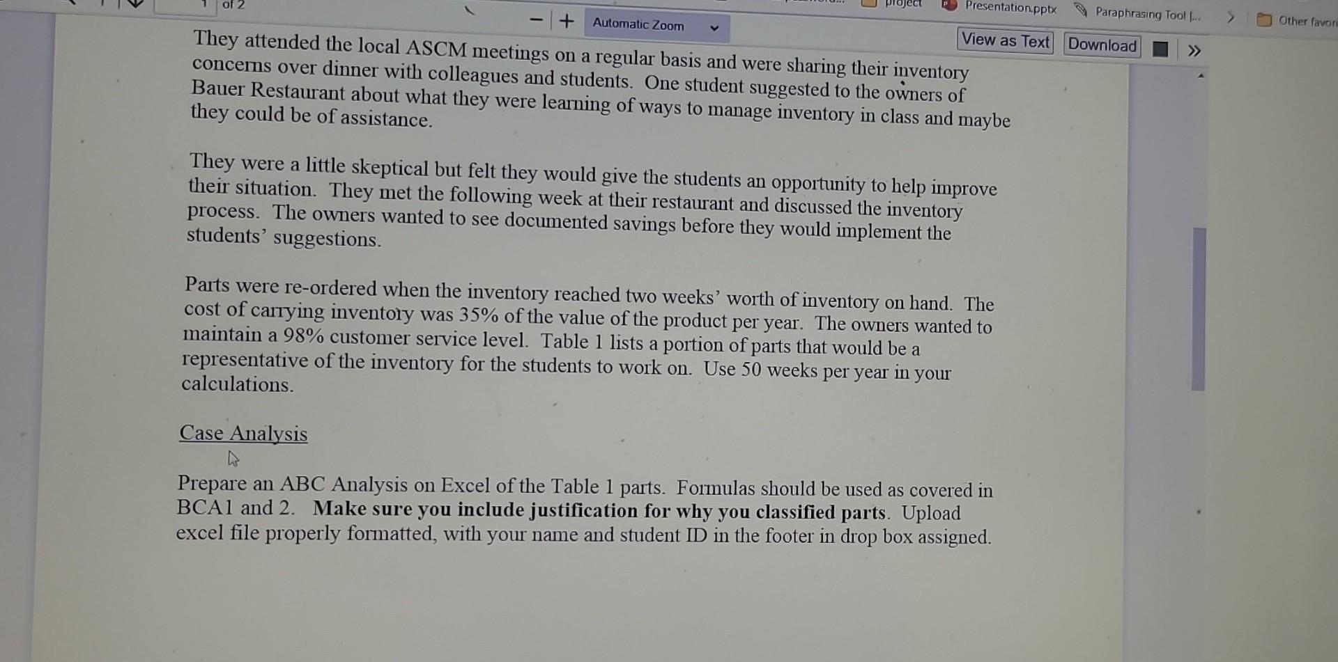 78 \\ \hline Eggs(case) & 70 & 22 \\ \hline Fish Fillets