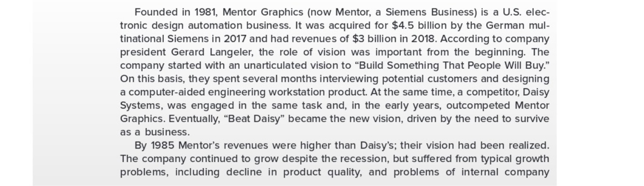 Please answer below questions How would you describe the way vision was