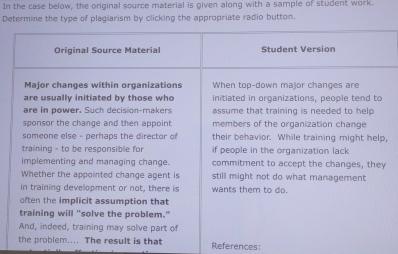  In the case below, the onginal spurse material is given along