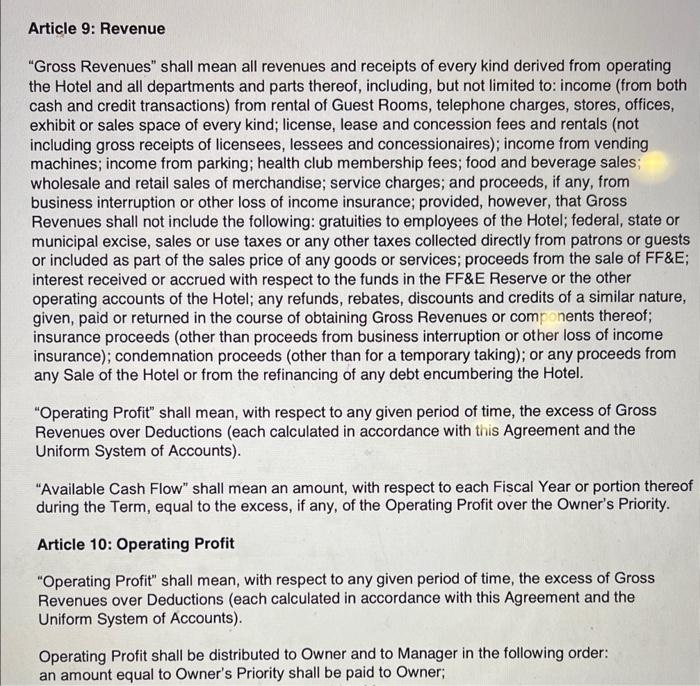 Agreement is for 30 years with two (2) 10-year renewal terms at