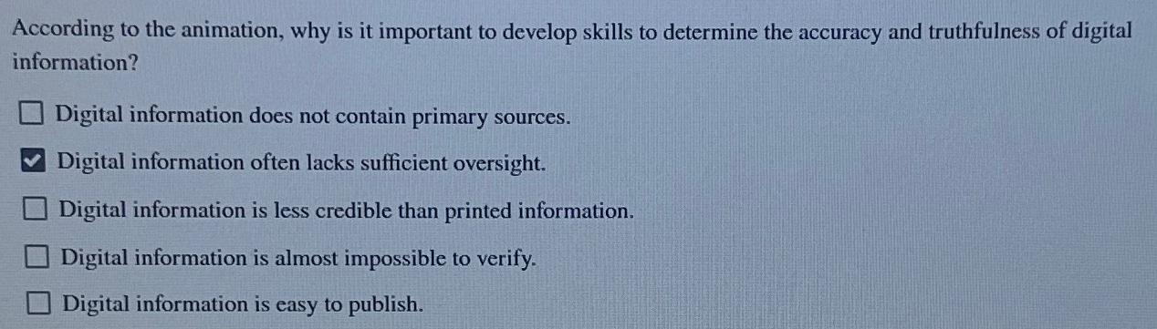  According to the animation, why is it important to develop skills