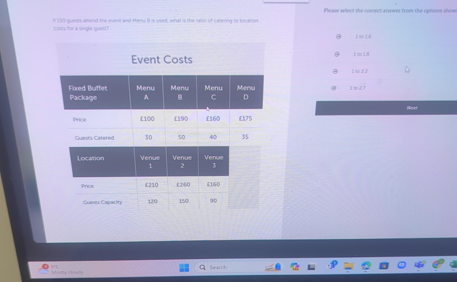  Please select the correct answer from the options show If 150