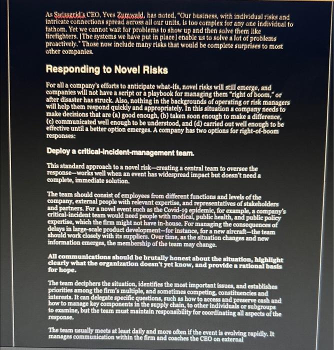 action taken will work as intended). Devise an "action plan" that you