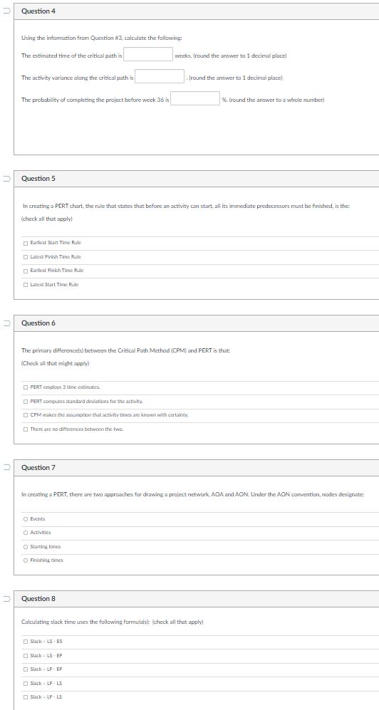 ANSWER QUESTION 5 ONLY \f