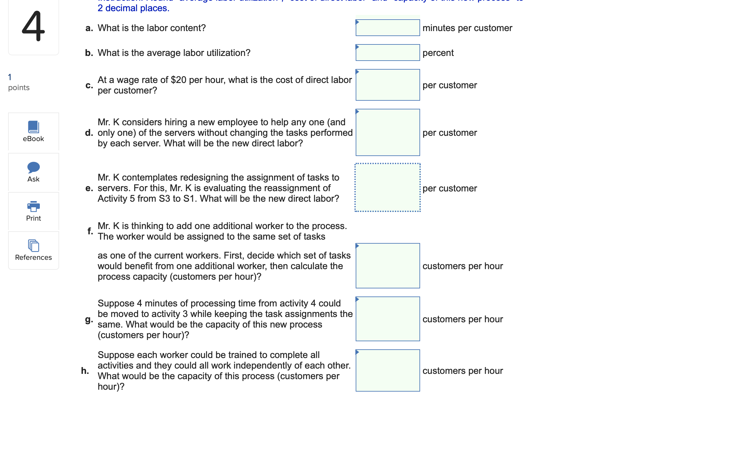 1 (not a percentage) rounded to 2 decimal places.) 1 0 TB