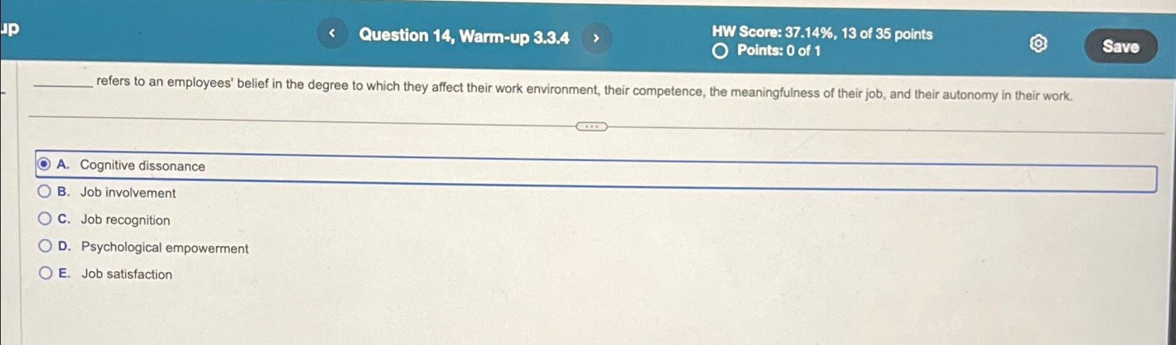  Question 14, Warm-up 3.3.4 HW Score: 37.14%,13 of 35 points Points: