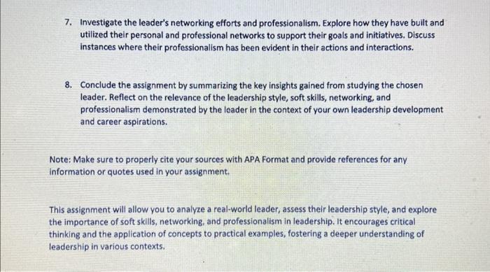 and apply them to real-world leaders, gaining a deeper understanding of leadership