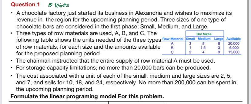 please answer the below questions for the quantitative analysis course Question 1