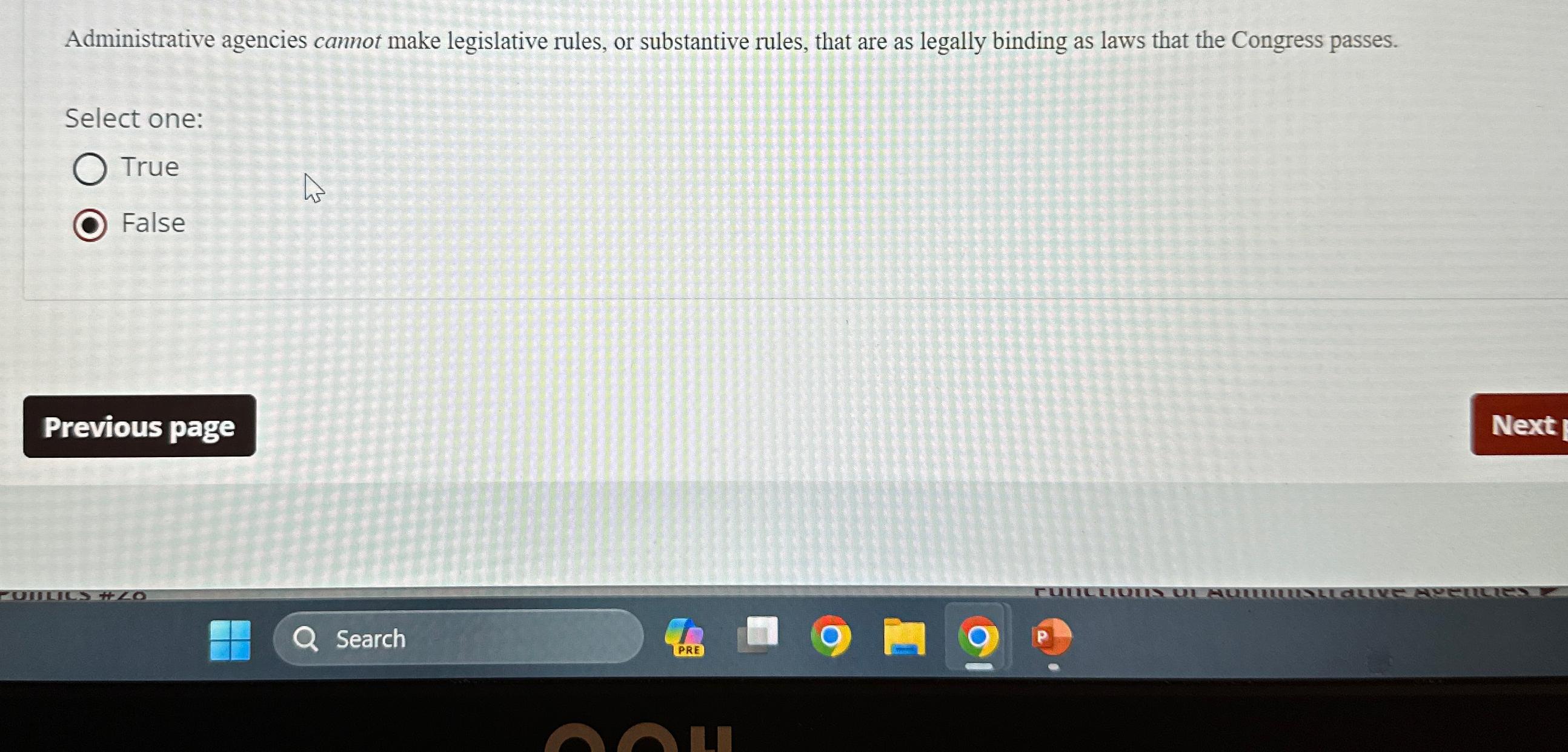  Administrative agencies cannot make legislative rules, or substantive rules, that are