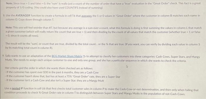 "true" evaluation in the "Great Order" check. This fact is a great