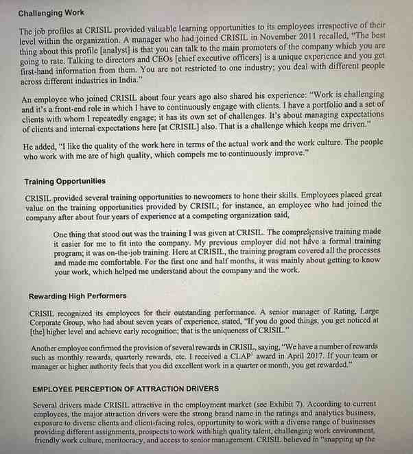 2)What should be the three to five key elements of a revised