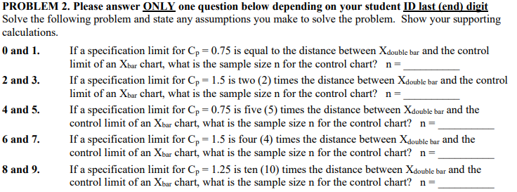 #9 please PROBLEM 2. Please answer ONLY one question below depending on
