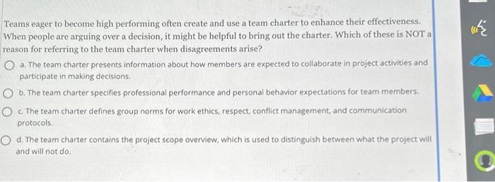  Teams eager to become high performing often create and use a