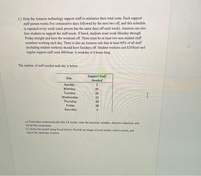 please show the excel set up and solver screen with the steps