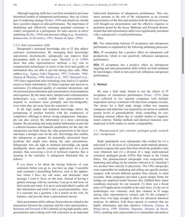 clear and appropriate? Is the literature review sufficient to cover previous studies