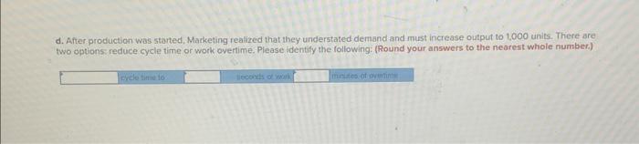 These are to be combined into workstations to create an assembly line.