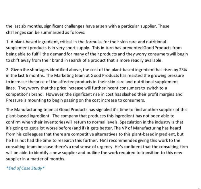 work will be done. Discuss the sequencing you used for your individual