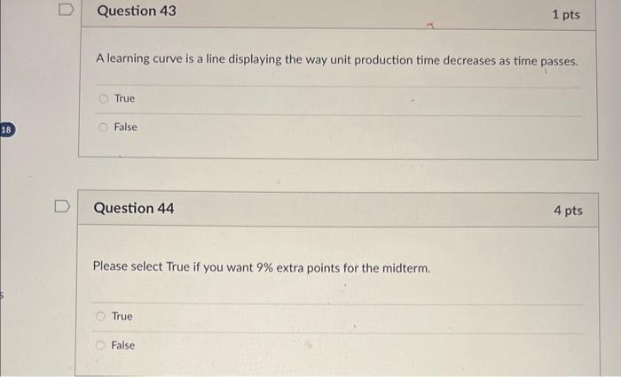 HELP FAST PLS! A learning curve is a line displaying the way