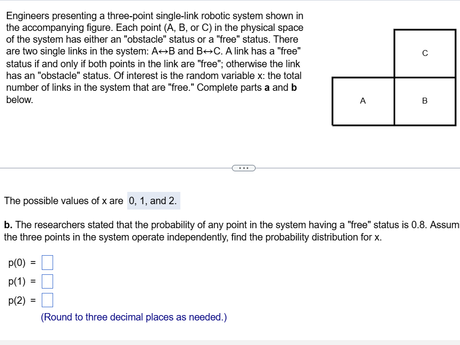1. Engineers presenting a three-point single-link robotic system shown in the accompanying