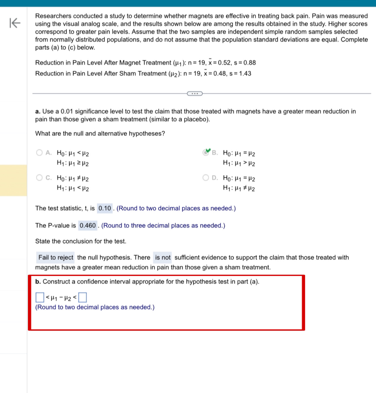 of men and women. Male BMI Female BMI Assume that the two