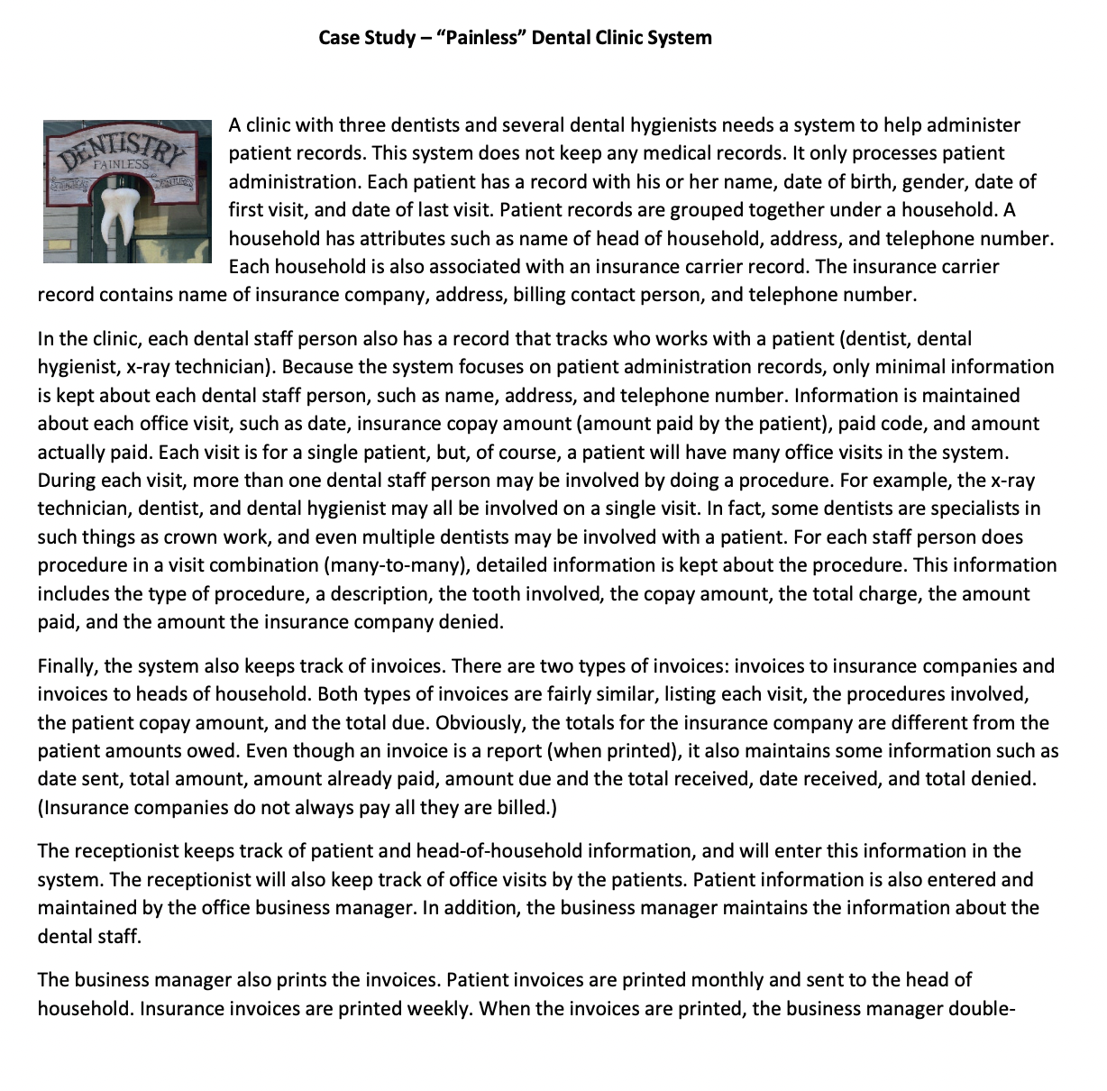 Answer question 5 for this case study. Any inadequate answer will be