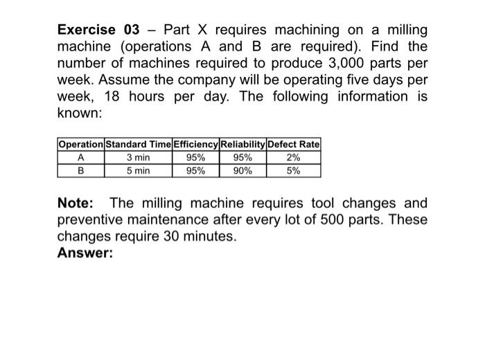 please help i want these answers asap!! Exercise 03 - Part X