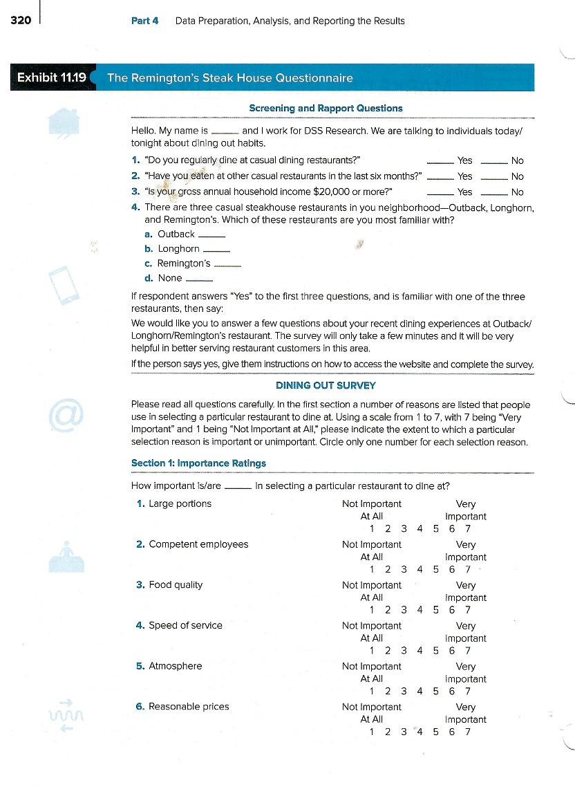 to answer the managerial questions below. The SPSS data file is available