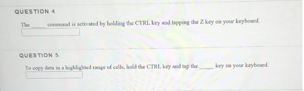 The command is activated by holding the CTRL key and tapping