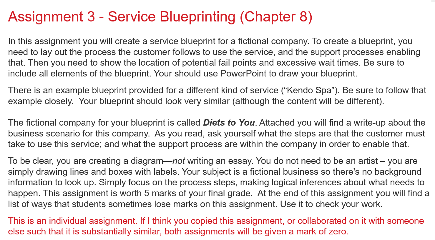 How do you complete this assignment? Please someone give an example of