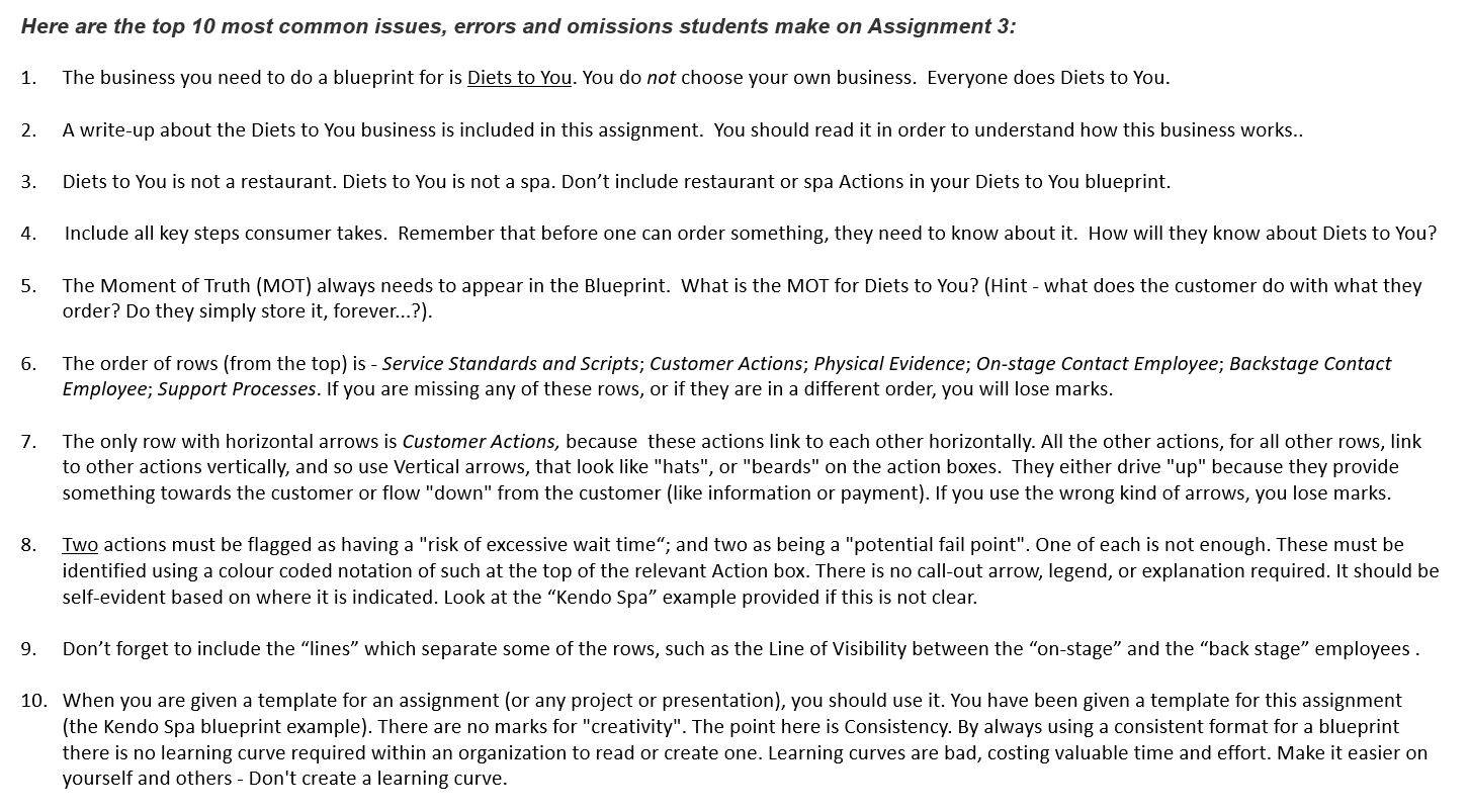 need to lay out the process the customer follows to use the