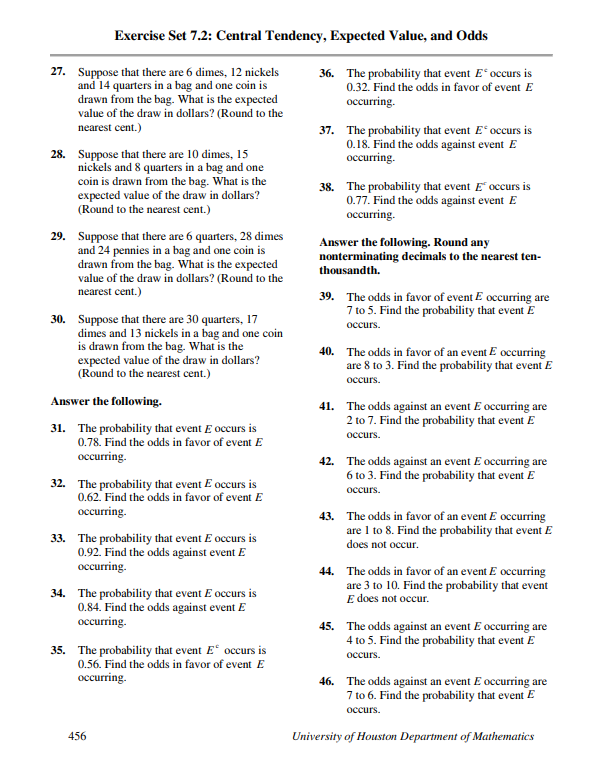 0.215 29. P(2 3) 5 5 10 18. P(X 15) 7 0.245