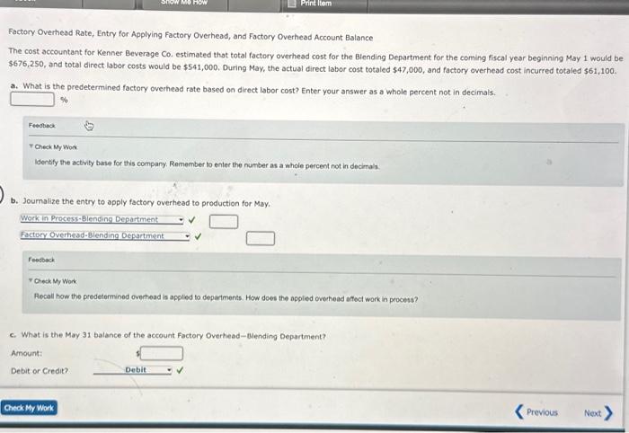 ch 3 2 Factory Overhead Rate, Entry for Applying Factory Overhead, and