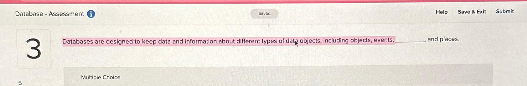  Databases are designed to keep data and information about different types