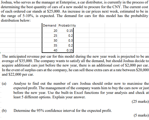  How to solve this using excel. I believe it requires the
