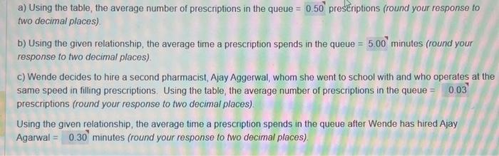 please answer all parts thanks a) Using the table, the average