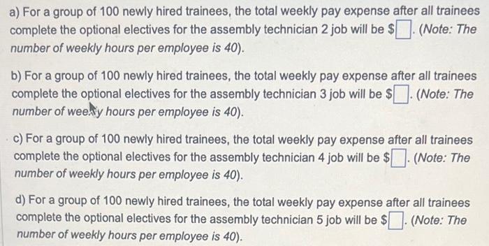 Technician 3 AT 4 - Assembly Technician 4 AT 5 - Assembly